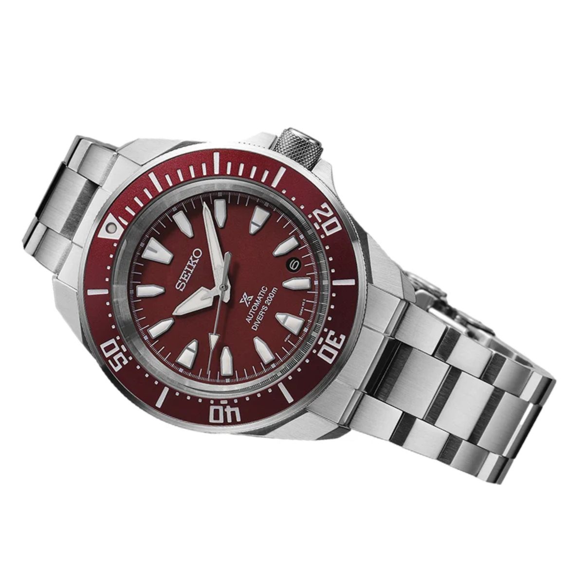 Seiko Prospex Samurai SRPL11K1 SRPL11 SRPL11K Automatic Red Dial Diving Watch - Skywatches