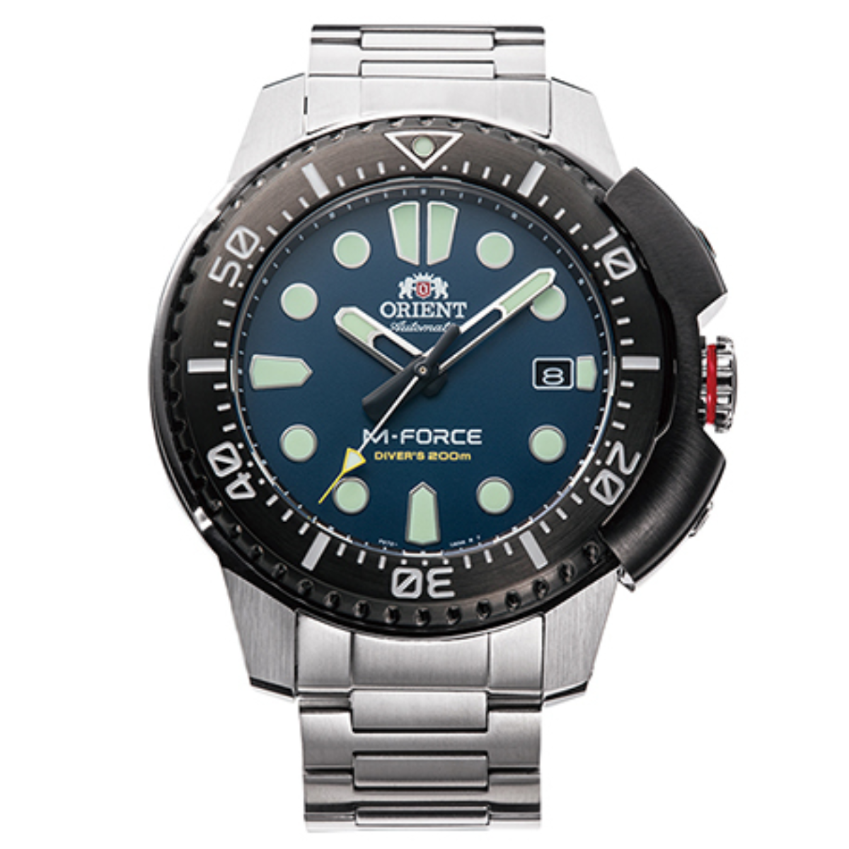 Orient M-Force Divers 200m RA-AC0L07L00B RA-AC0L07L Sports Blue Dial Watch - Skywatches
