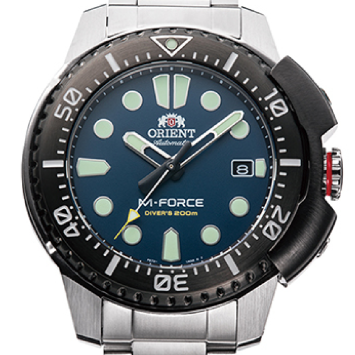 Orient M-Force Divers 200m RA-AC0L07L00B RA-AC0L07L Sports Blue Dial Watch - Skywatches