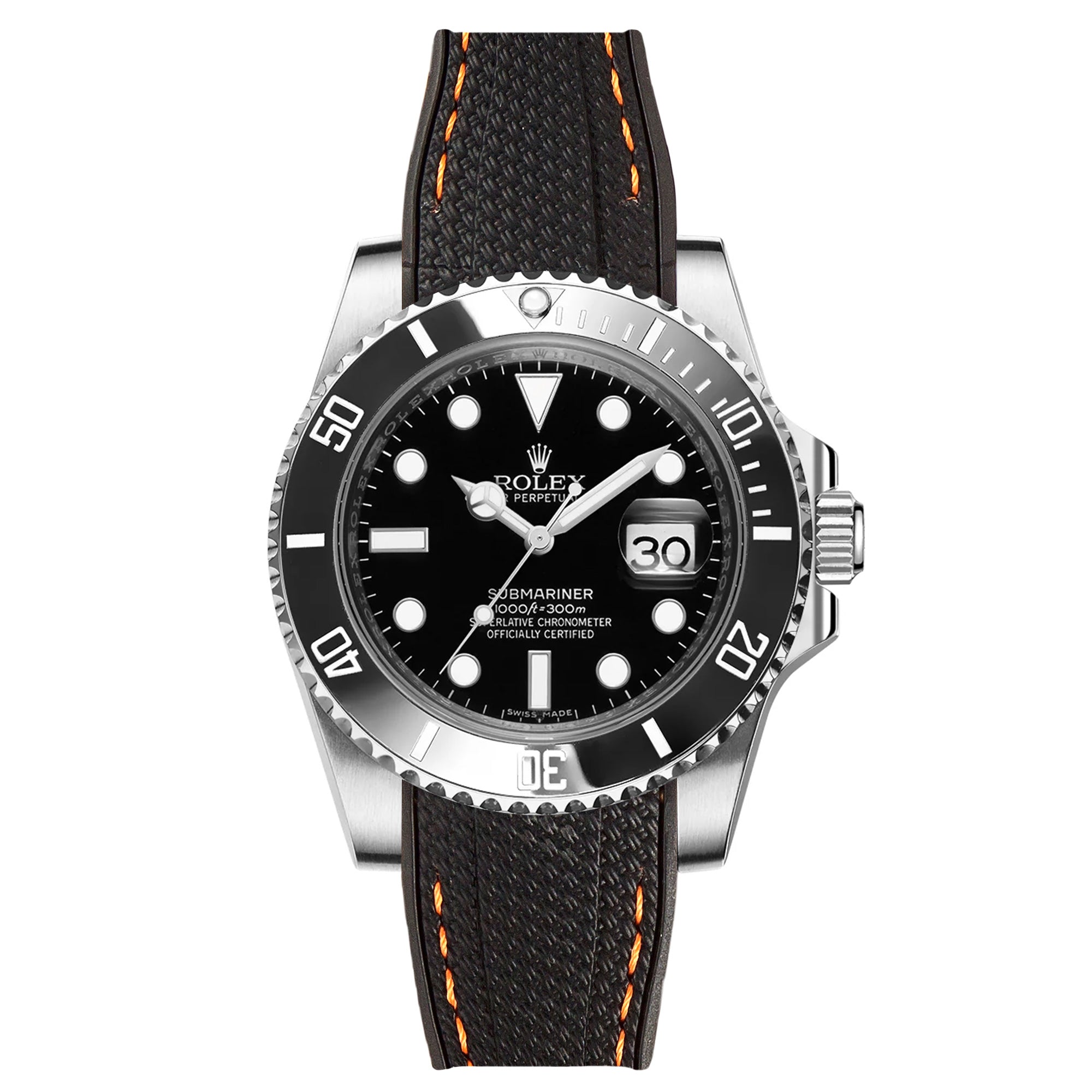 #color_black with orange stitch