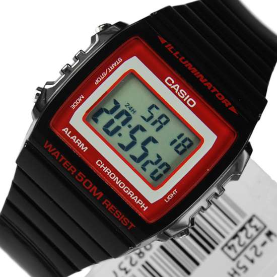 W-215H-1A2 Casio Black Sports Watch
