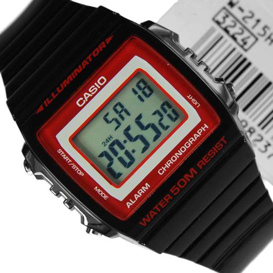 W-215H-1A2 Casio Black Sports Watch