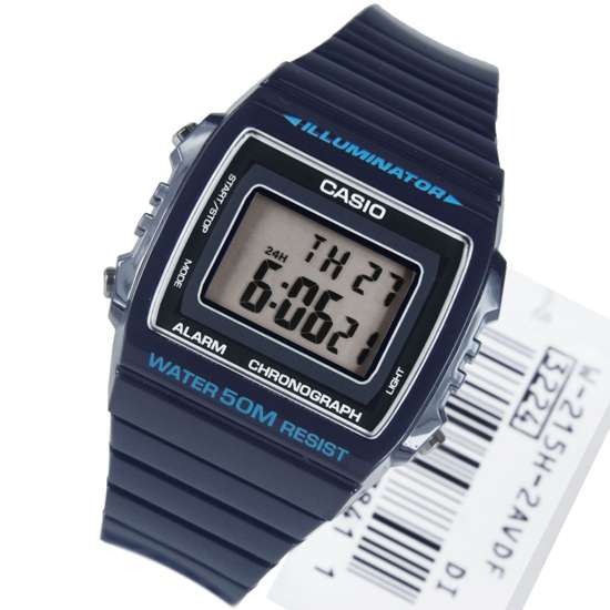 W-215H-2AVDF Casio Illuminator Chronograph Blue Sport Watch