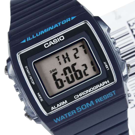 W-215H-2AVDF Casio Illuminator Chronograph Blue Sport Watch