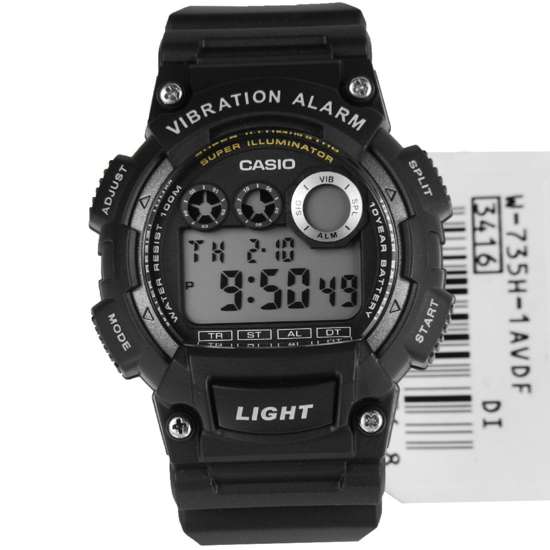 Casio Dual Time Mens Watch W-735H-1AV W735H