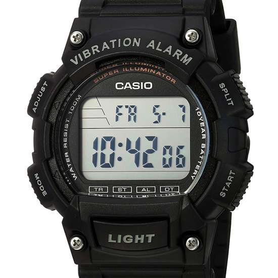 Casio Vibration Alarm Watch W7-36H-1A W736H-1AV