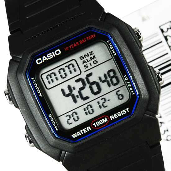 Casio Digital W-800H-1AVDF mens watch