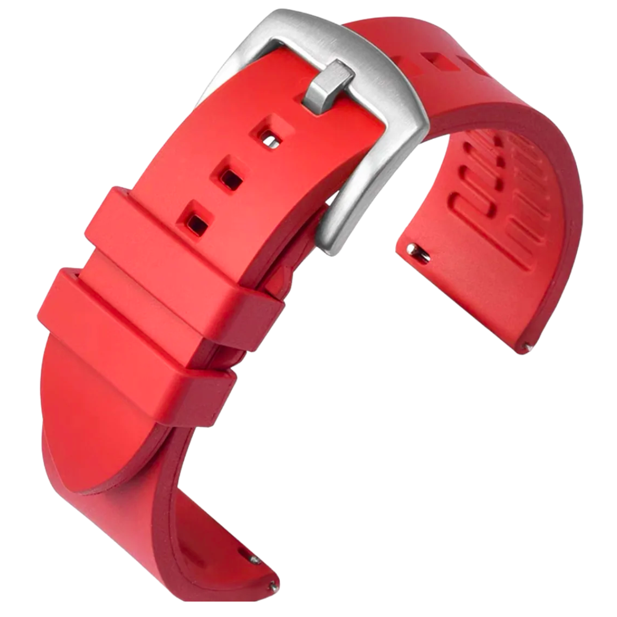 Fort Quick-Release FKM Rubber Strap Red 