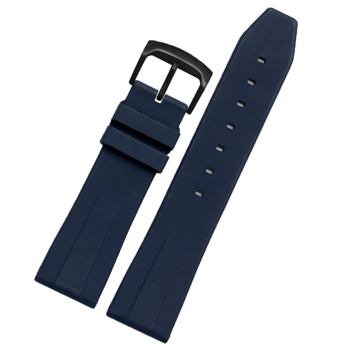 Zac FKM Rubber Quick-Release Strap Blue (Black Pin Buckle)