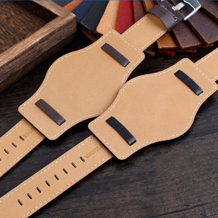 Sydney Bund Vintage 2-Way Leather Strap Dark Brown