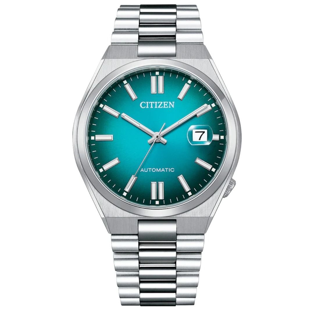 Citizen Automatic Tsuyosa NJ0151-88X Teal Dial Casual Mens Watch - Skywatches