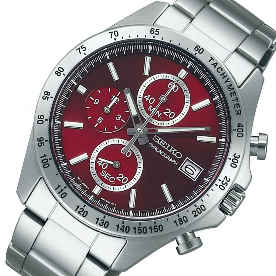 Seiko SBTR001 JDM Spirit Selection Red Dial Chronograph Quartz Stainless Steel Watch - Skywatches