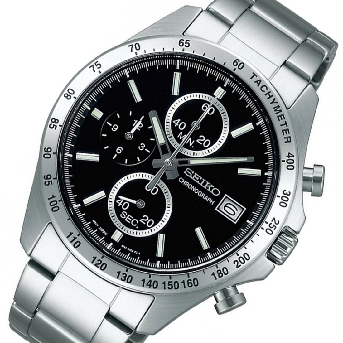 Seiko SBTR005 JDM Spirit Selection Chronograph Black Dial Quartz Watch