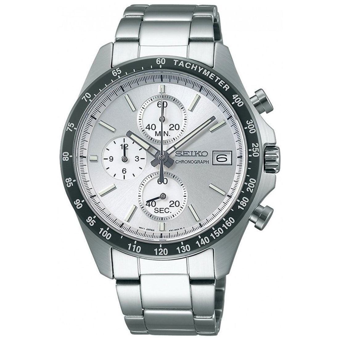 Seiko SBTR007 Spirit JDM Selection Silver Dial Chronograph Quartz Mens Watch - Skywatches
