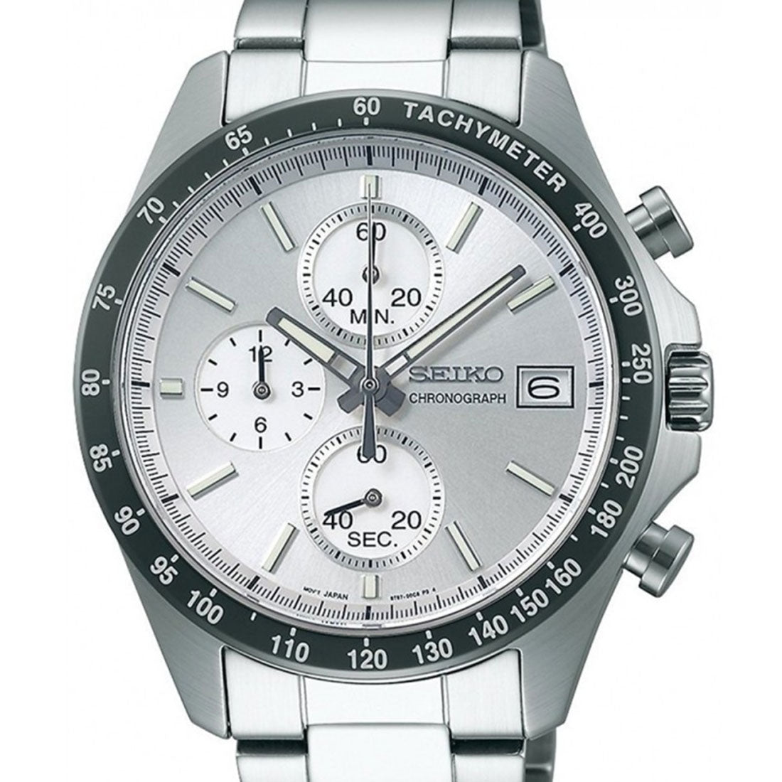 Seiko SBTR007 Spirit JDM Selection Silver Dial Chronograph Quartz Mens Watch - Skywatches