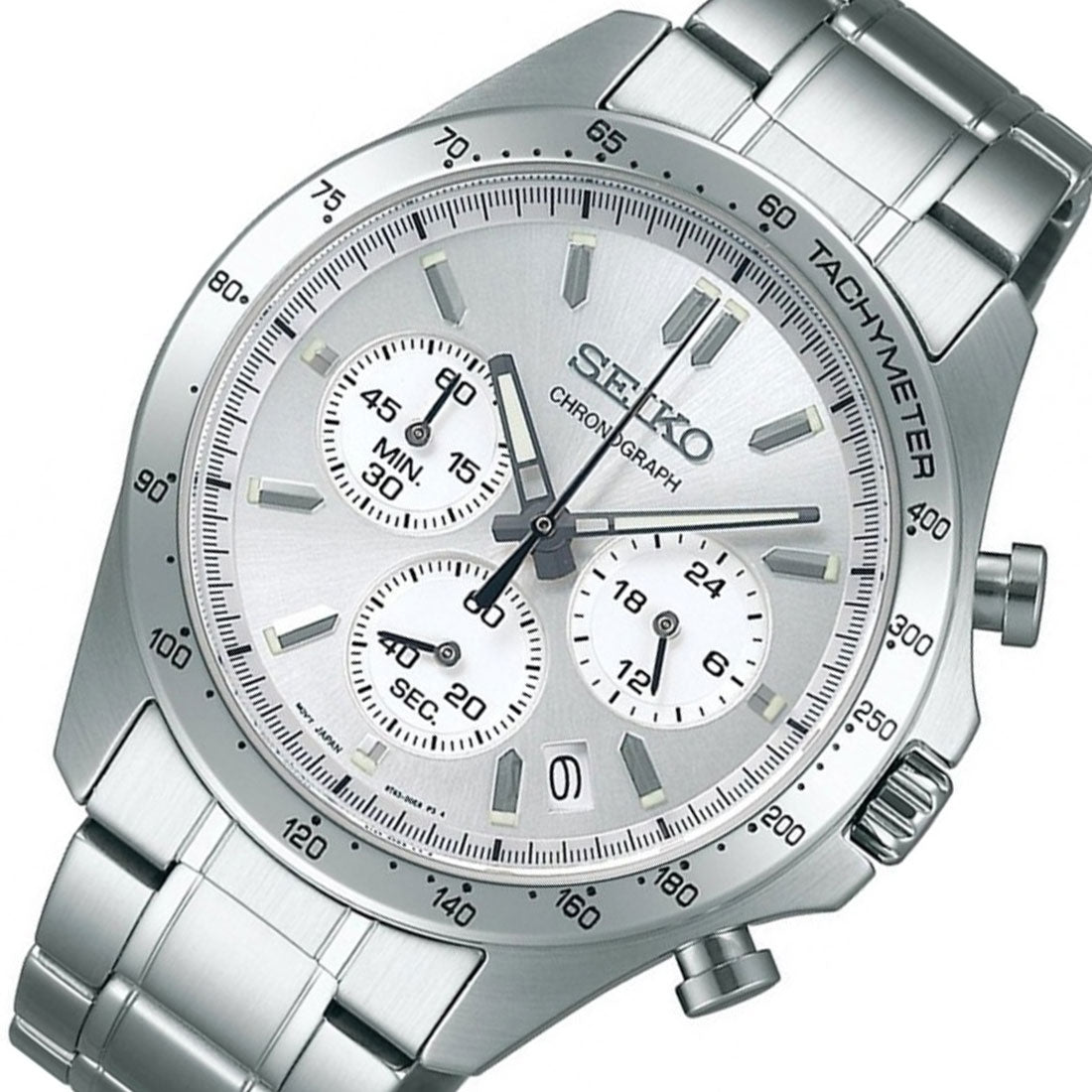 Seiko SBTR009 JDM Selection Spirit Chronograph Silver Dial Quartz Watch - Skywatches