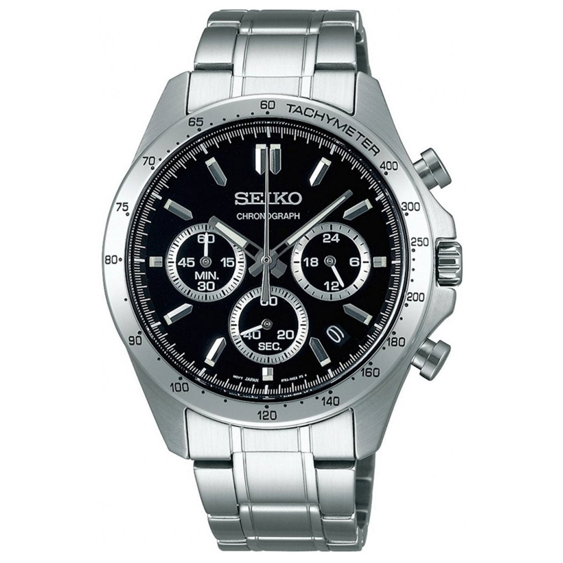 Seiko SBTR013 JDM Spirit Selection Chronograph Black Dial Quartz Mens Watch - Skywatches