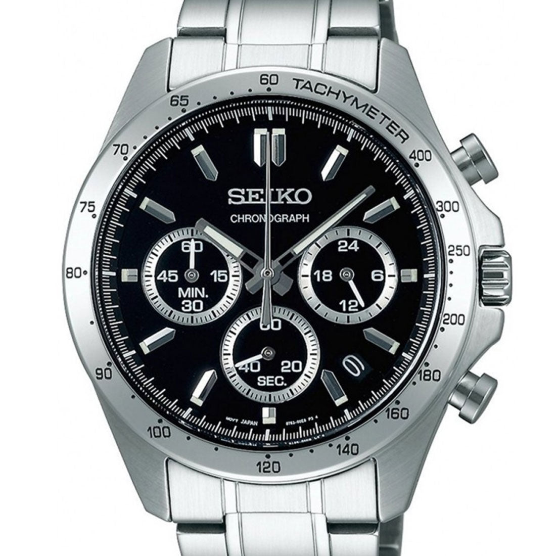 Seiko SBTR013 JDM Spirit Selection Chronograph Black Dial Quartz Mens Watch - Skywatches