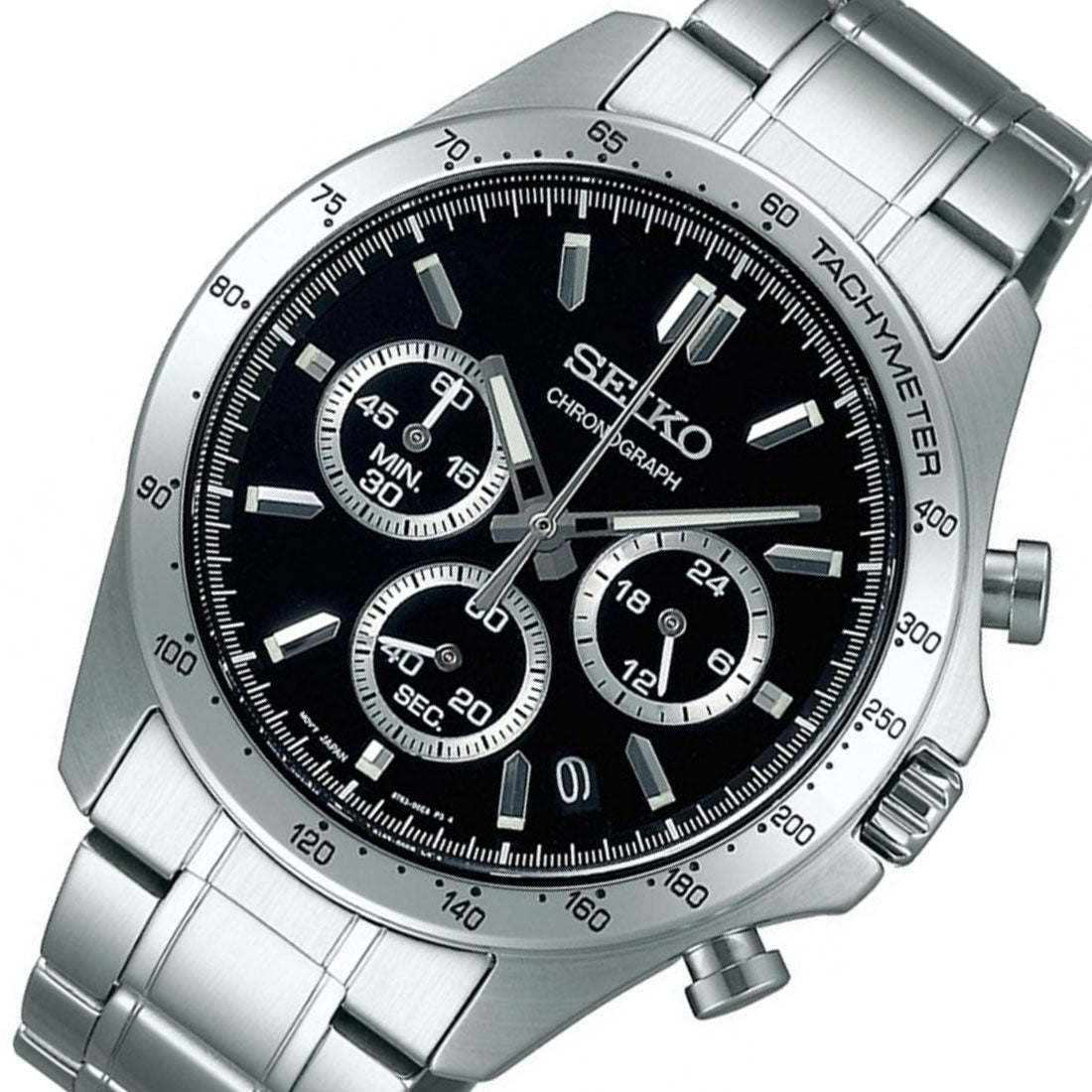 Seiko SBTR013 JDM Spirit Selection Chronograph Black Dial Quartz Mens Watch - Skywatches