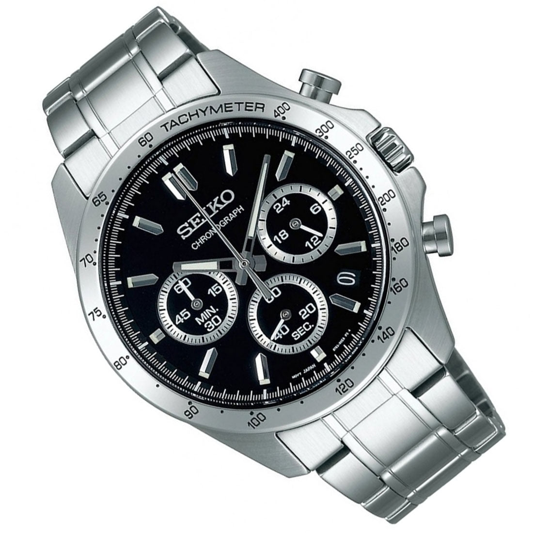 Seiko SBTR013 JDM Spirit Selection Chronograph Black Dial Quartz Mens Watch - Skywatches