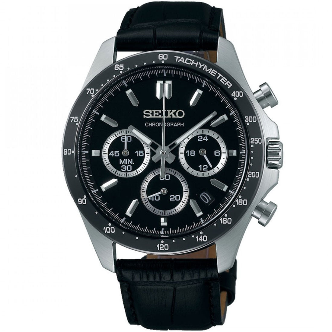 Seiko JDM Spirit Selection SBTR021 Black Dial Chronograph Quartz Gents Watch - Skywatches