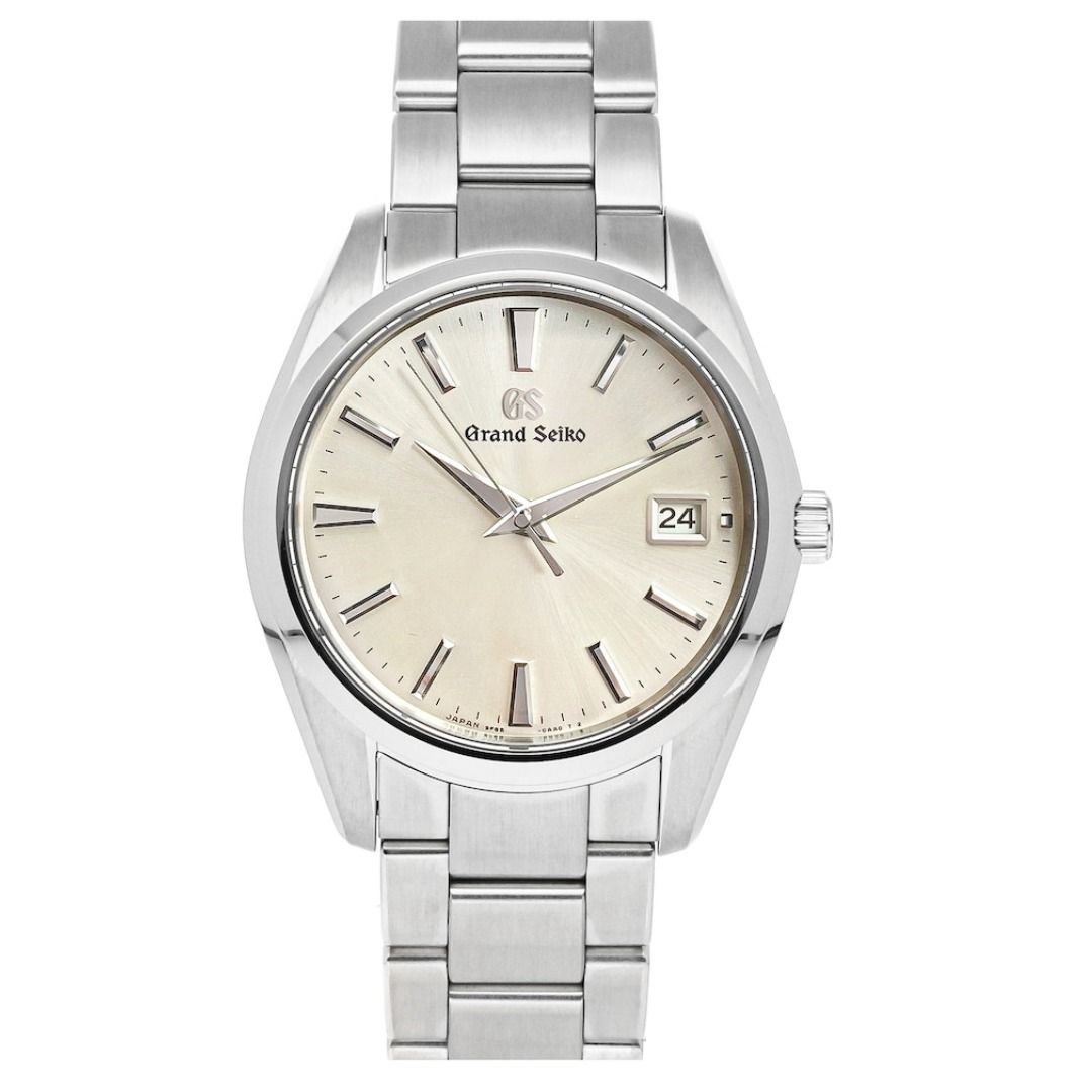 GS Grand Seiko SBGP009 SBGP009G Heritage Collection Silver Dial Quartz Mens Watch - Skywatches