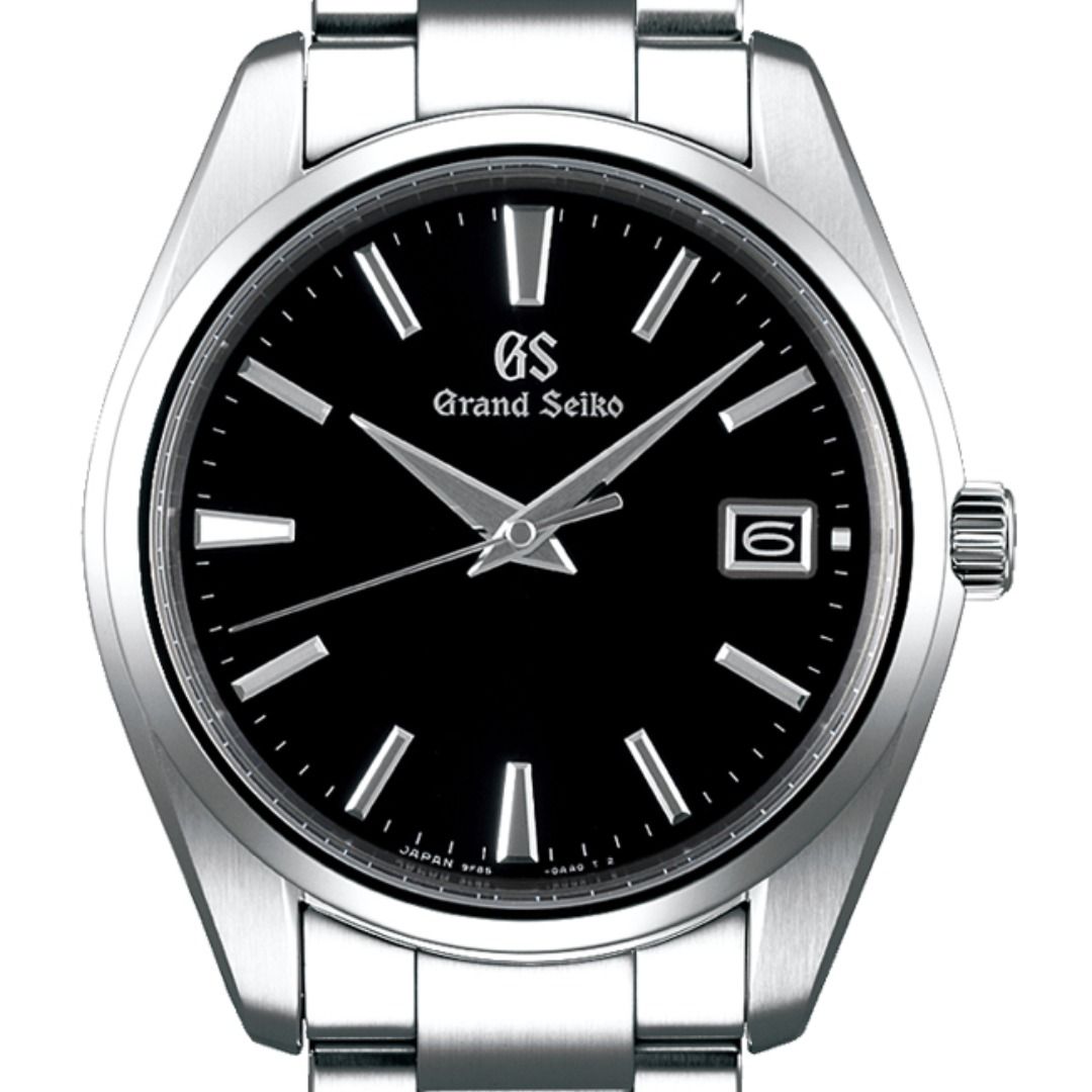 GS Grand Seiko SBGP011G SBGP011 Heritage Collection Black Dial Quartz Mens Watch - Skywatches