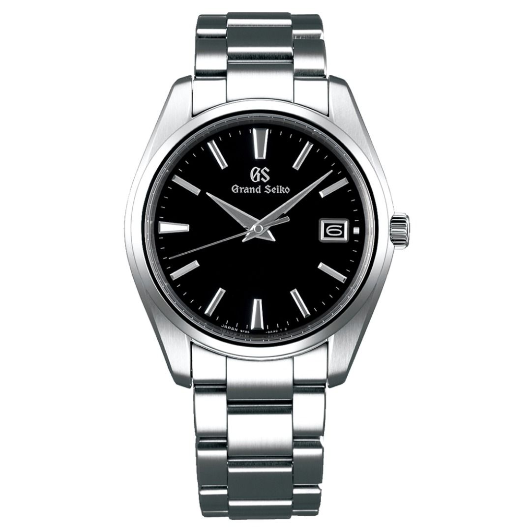 GS Grand Seiko SBGP011G SBGP011 Heritage Collection Black Dial Quartz Mens Watch - Skywatches