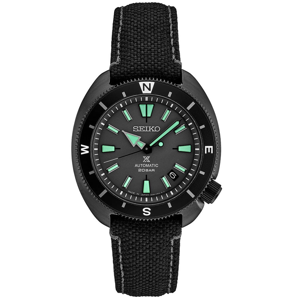 Seiko Prospex Sea Tortoise SRPH99K1 SRPH99 SRPH99K Night Vision Limited Edition Black Series Watch - Skywatches