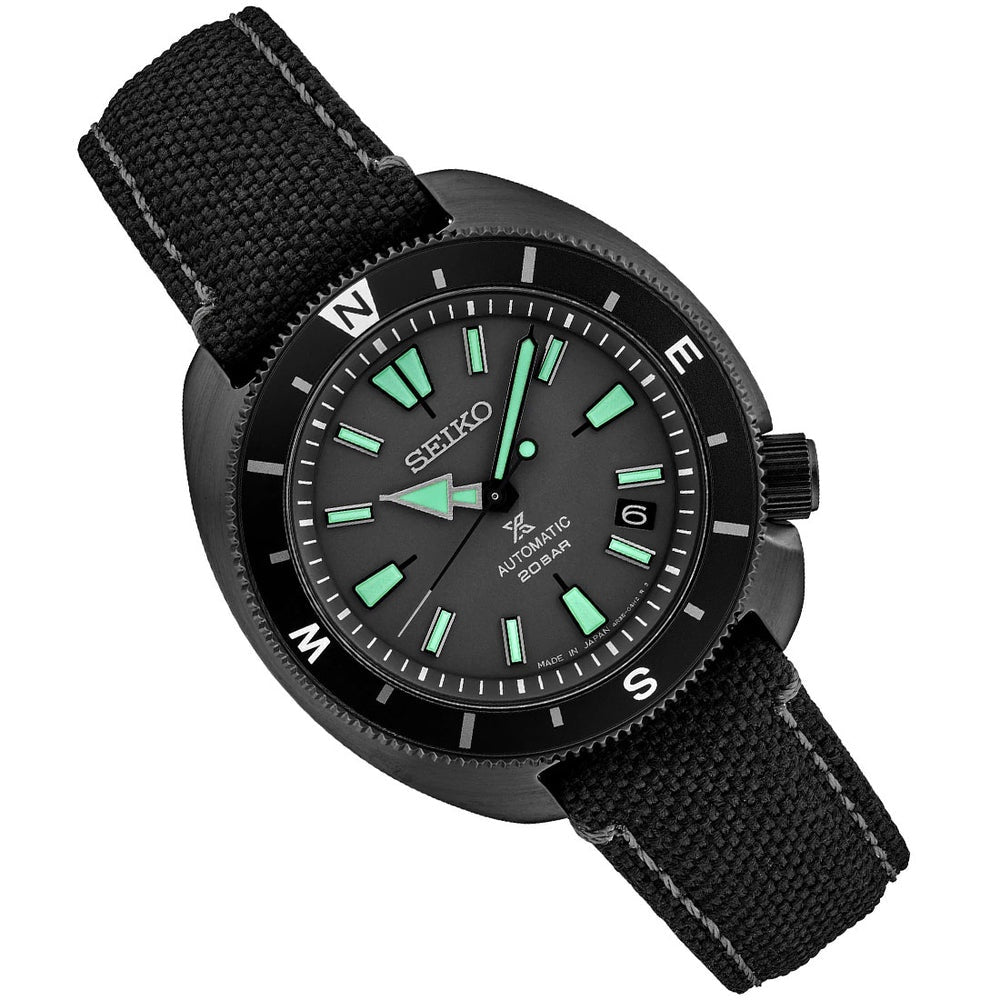 Seiko Prospex Sea Tortoise SRPH99K1 SRPH99 SRPH99K Night Vision Limited Edition Black Series Watch - Skywatches