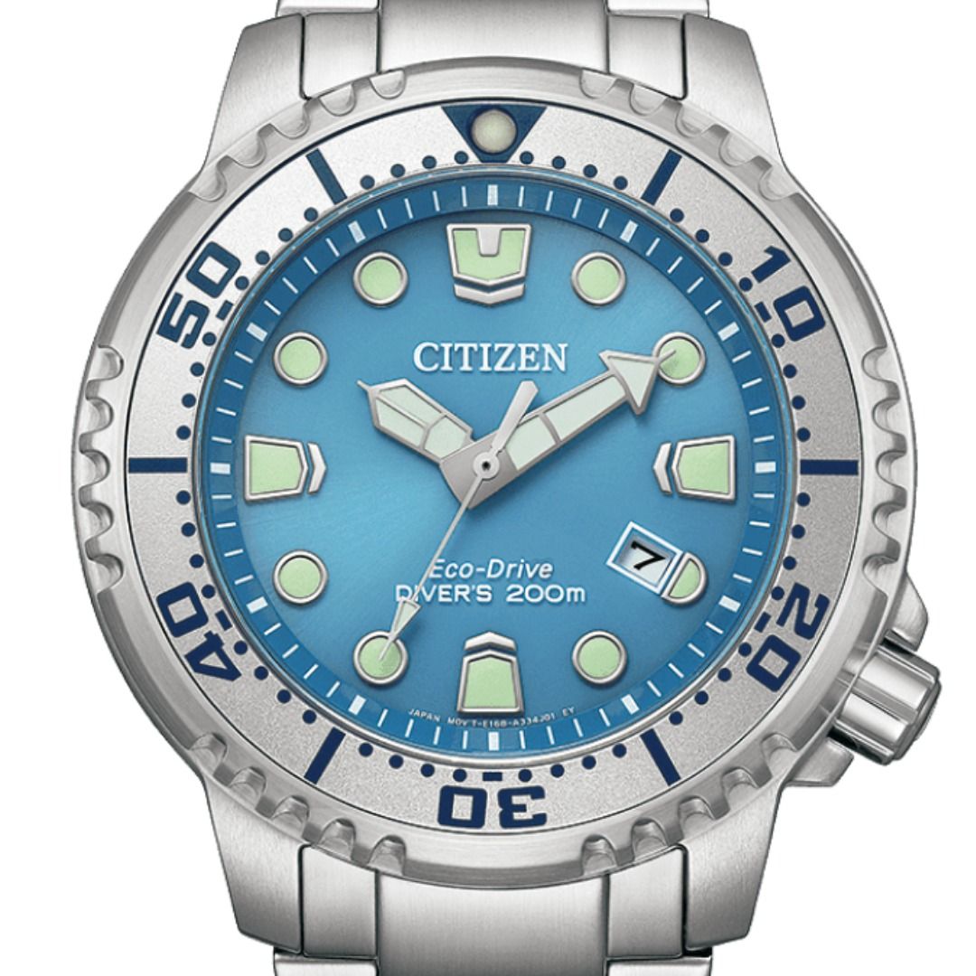 Citizen Promaster MARINE Divers 200m Blue Dial Stainless Steel Watch BN0165-55L - Skywatches