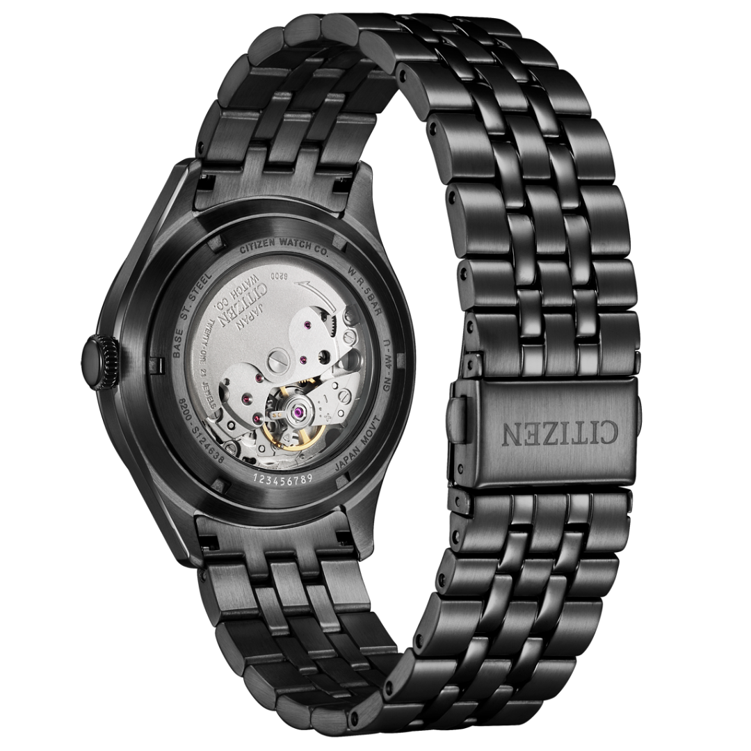 Citizen NH8395-77E Automatic Black Dial Re-issue Crystal Seven C7 Watch - Skywatches