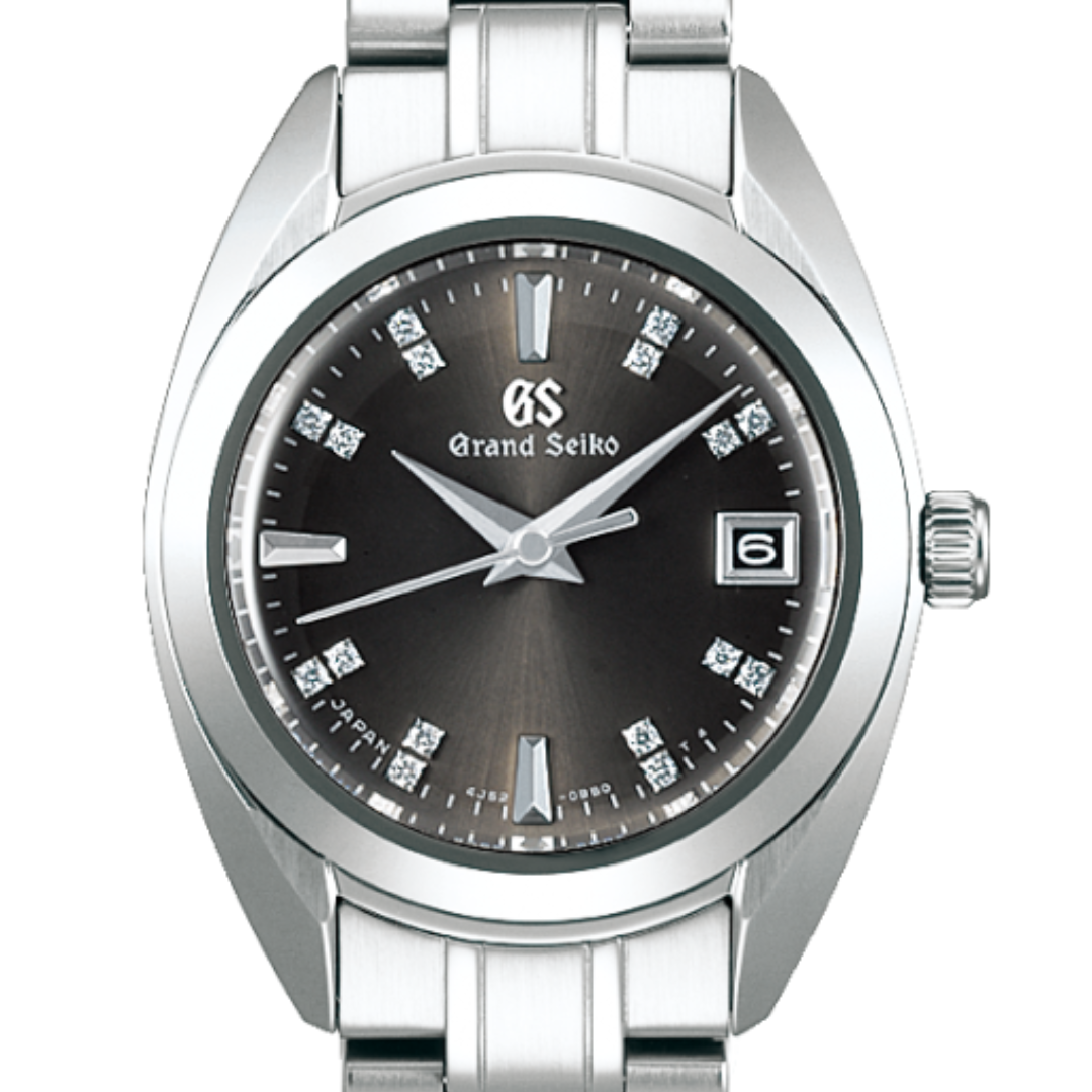 GS Grand Seiko Elegance STGF373 STGF373G Quartz Charcoal Gray Dial Dess Watch - Skywatches