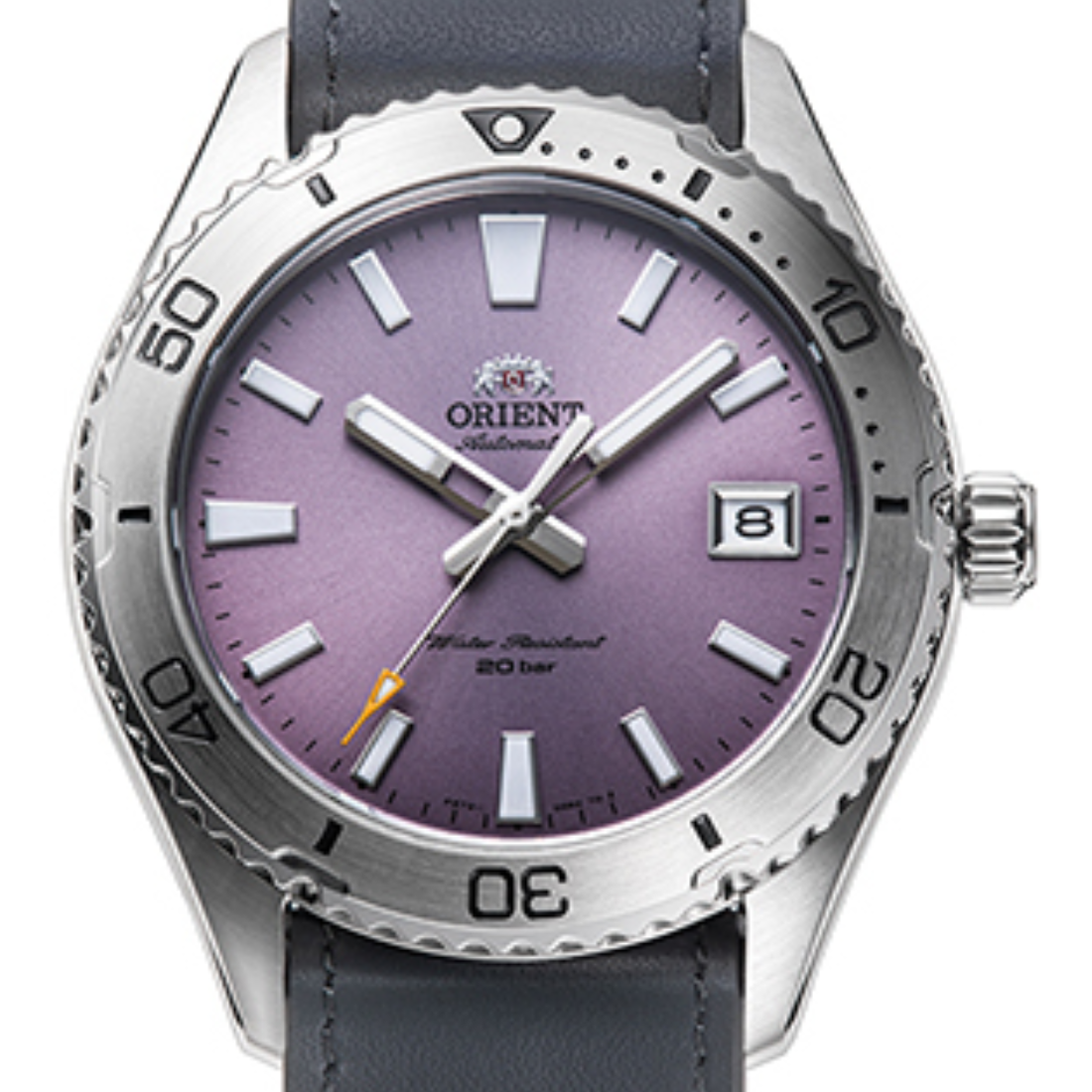 Orient RA-AC0Q07V10B RA-AC0Q07V Mako 40 Lilac Dial Mechanical Sports Watch (PRE-ORDER SEPT 2023) - Skywatches