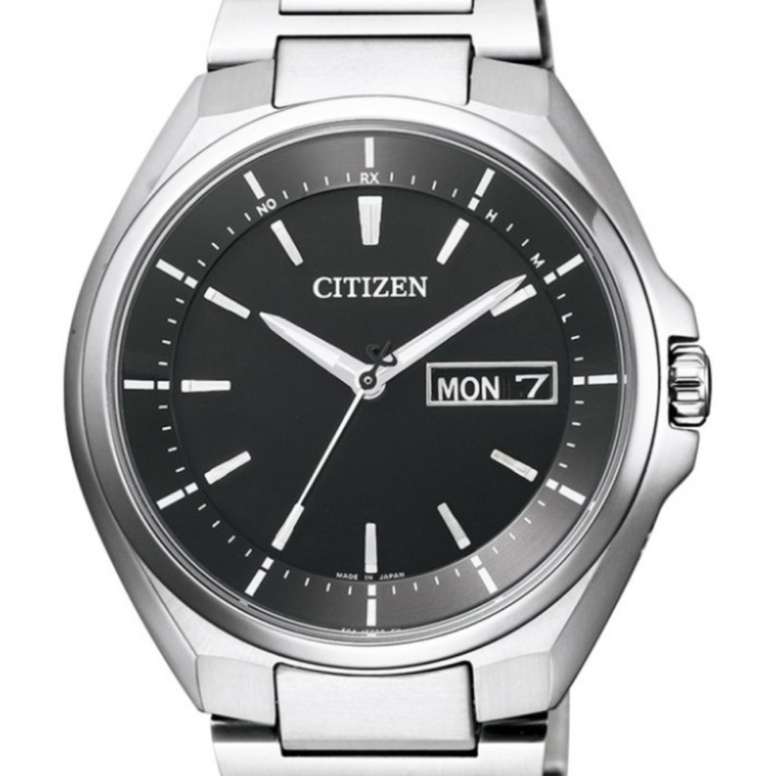 Citizen Attesa AT6050-54E AT6050-54 Eco-Drive Black Dial JDM Mens Watch - Skywatches