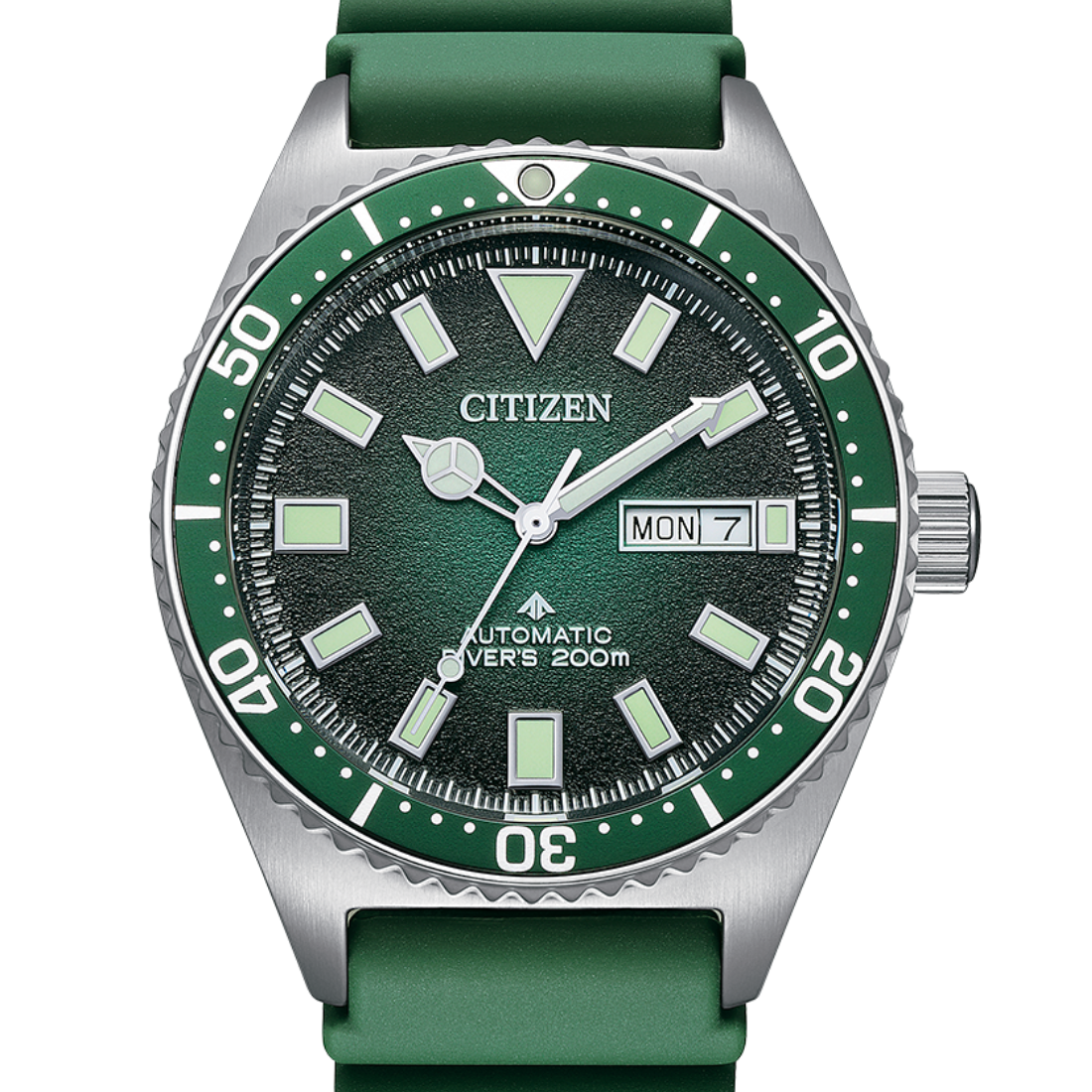 Citizen Promaster Marine NY0121-09X Green Dial Diving Watch - Skywatches