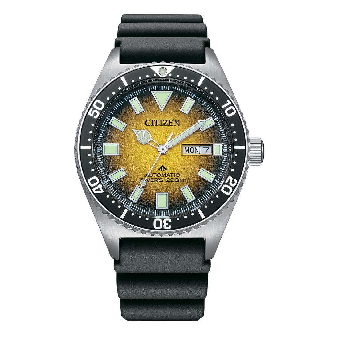 Citizen Promaster Marine NY0120-01X Yellow Dial Automatic Watch - Skywatches