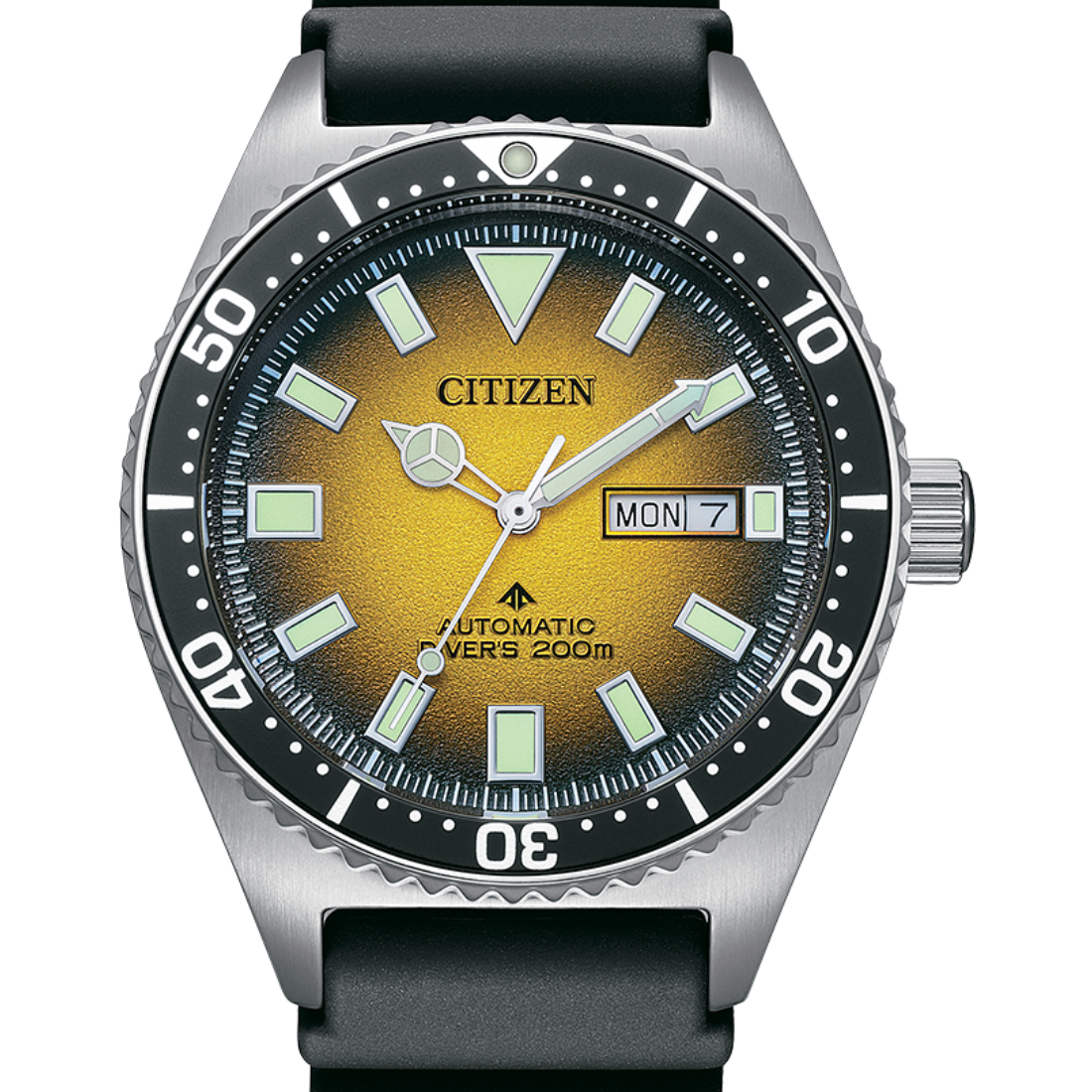Citizen Promaster Marine NY0120-01X Yellow Dial Automatic Watch - Skywatches