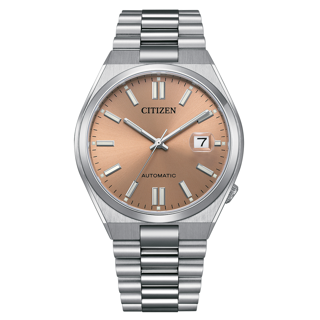 Citizen Pantone NJ0158-89Y Stainless Steel Warm Sand Dial Mechanical Watch - Skywatches