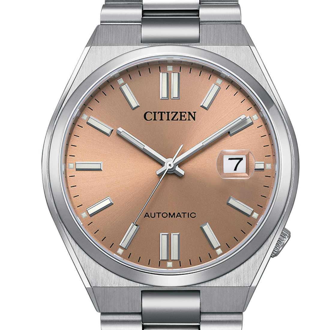 Citizen Pantone NJ0158-89Y Stainless Steel Warm Sand Dial Mechanical Watch - Skywatches