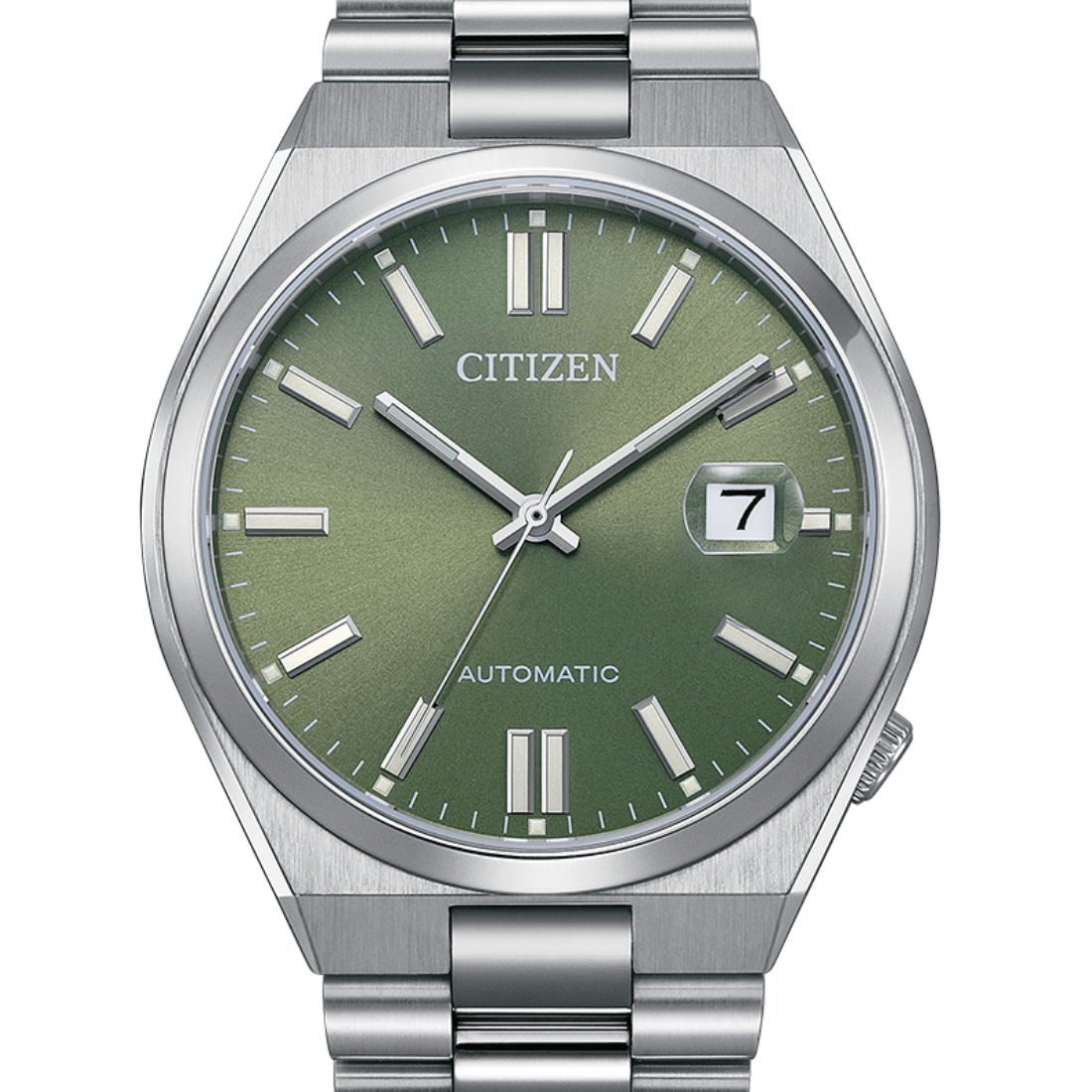 Citizen Pantone NJ0158-89Z Stainless Steel Peaceful Green Dial Mechanical Watch - Skywatches
