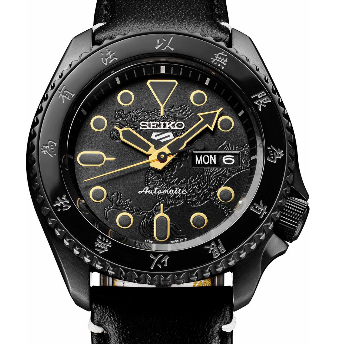 Seiko 5 Sports Bruce Lee Edition SRPK39K1 SRPK39K SRPK39 Automatic Watch - Skywatches