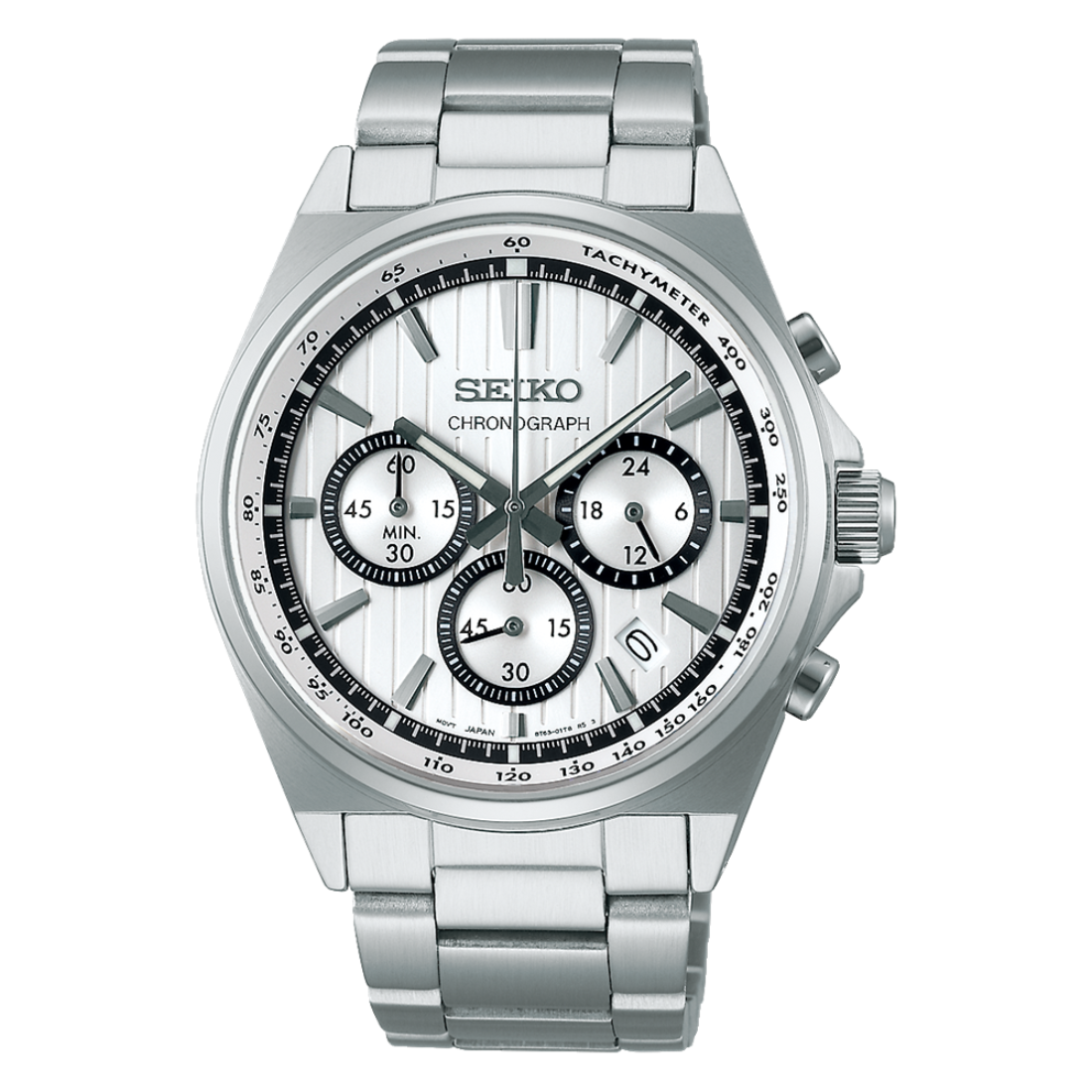 Seiko Selection S-Series SBTR031J SBTR031 Silver Dial Chronograph Watch - Skywatches