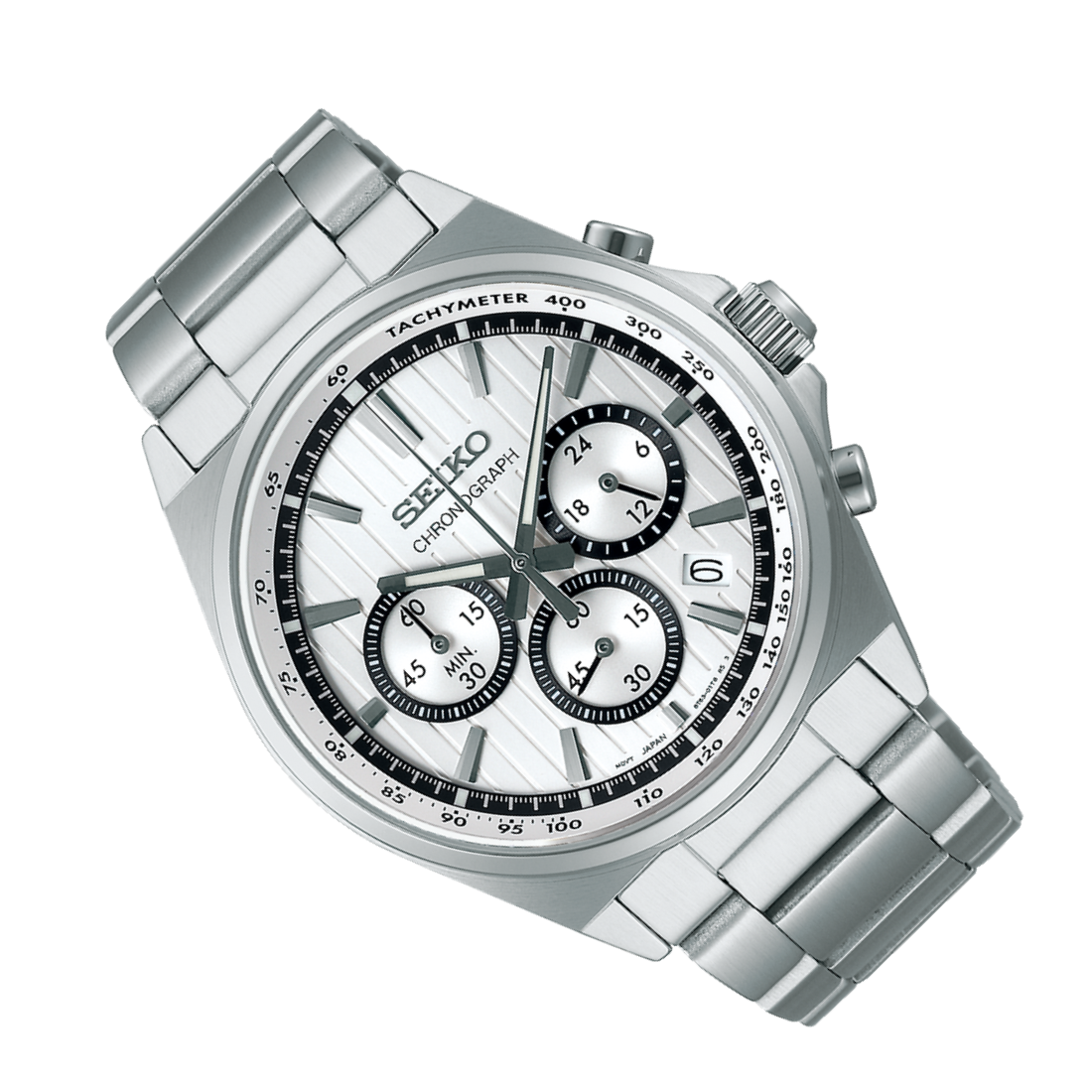 Seiko Selection S-Series SBTR031J SBTR031 Silver Dial Chronograph Watch - Skywatches