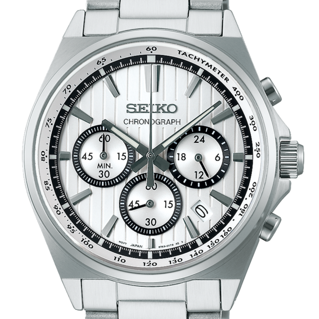 Seiko Selection S-Series SBTR031J SBTR031 Silver Dial Chronograph Watch - Skywatches