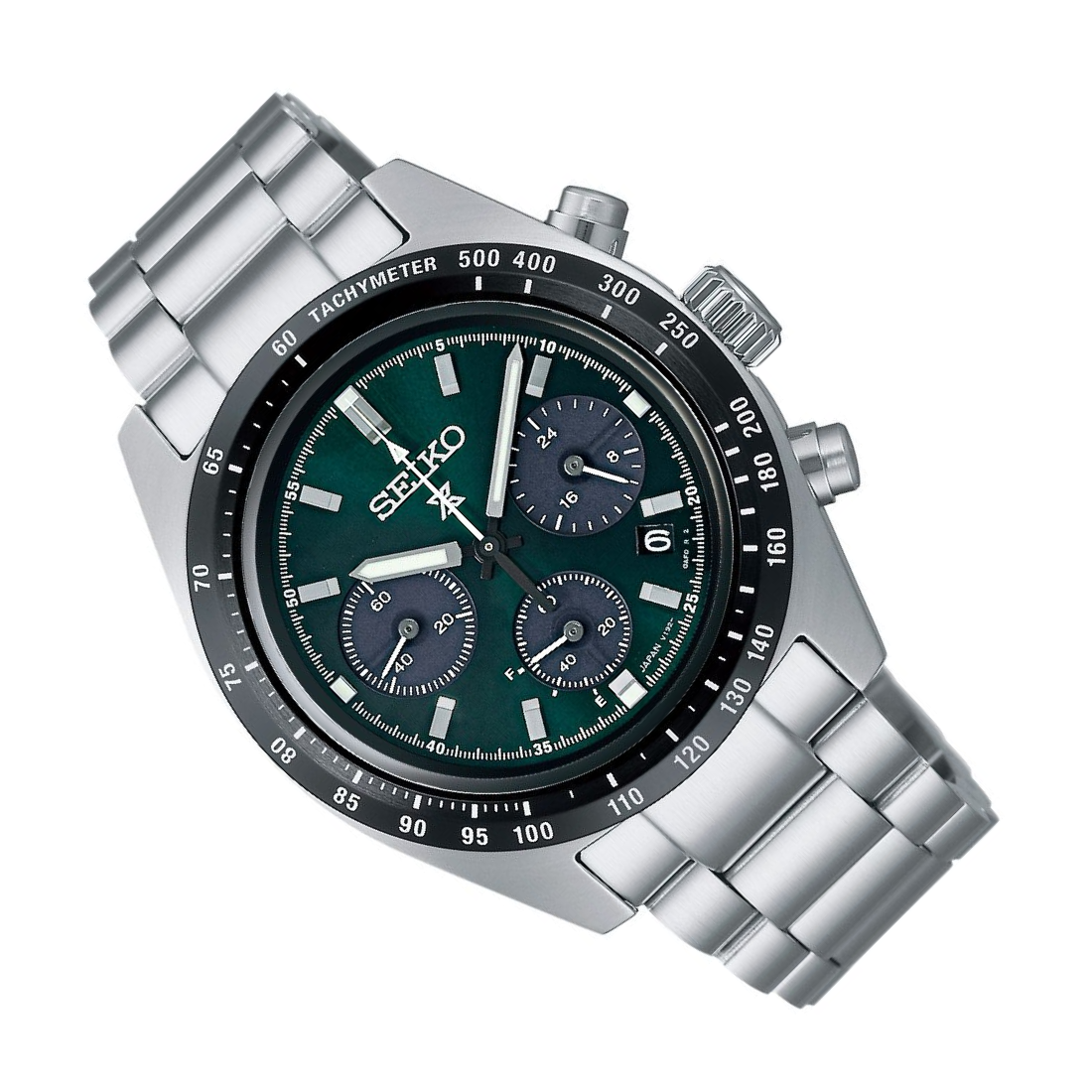 Seiko SSC933P1 SSC933 SSC933P Prospex Speedtimer Chronograph Green Dial Watch - Skywatches