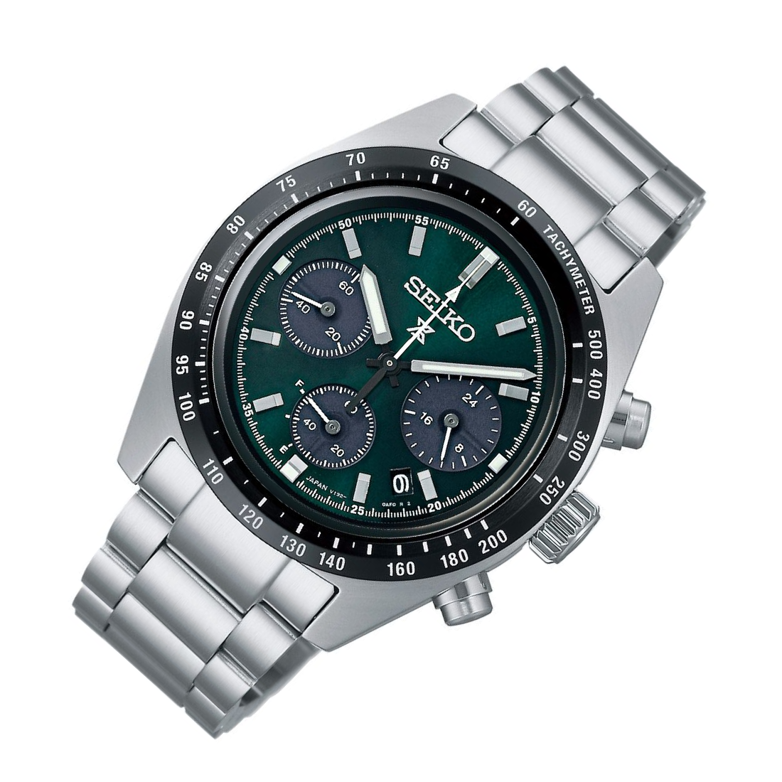 Seiko SSC933P1 SSC933 SSC933P Prospex Speedtimer Chronograph Green Dial Watch - Skywatches
