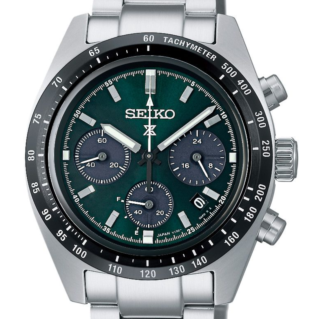 Seiko SSC933P1 SSC933 SSC933P Prospex Speedtimer Chronograph Green Dial Watch - Skywatches