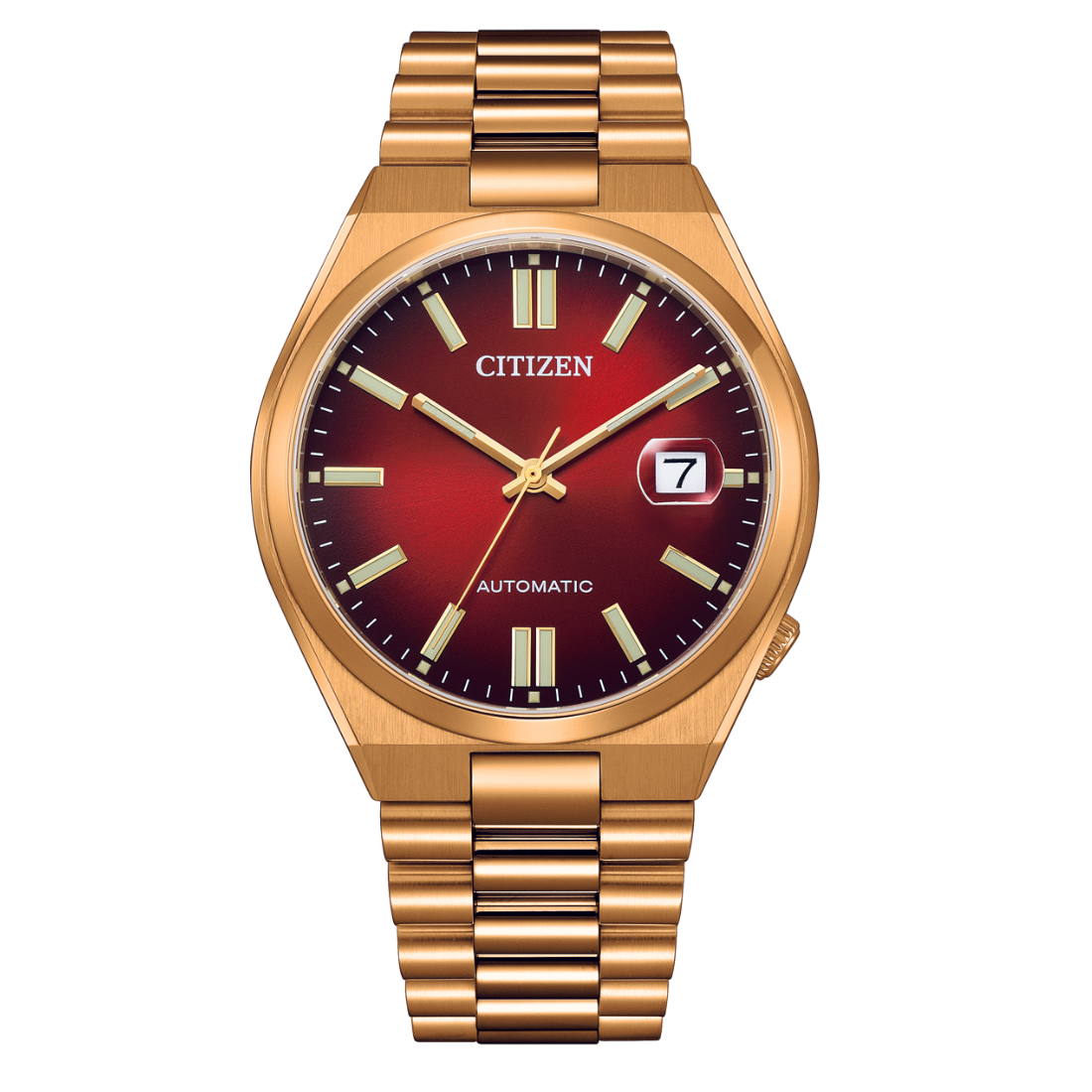 Citizen Automatic Tsuyosa NJ0153-82X Red Dial Casual Mens Watch - Skywatches