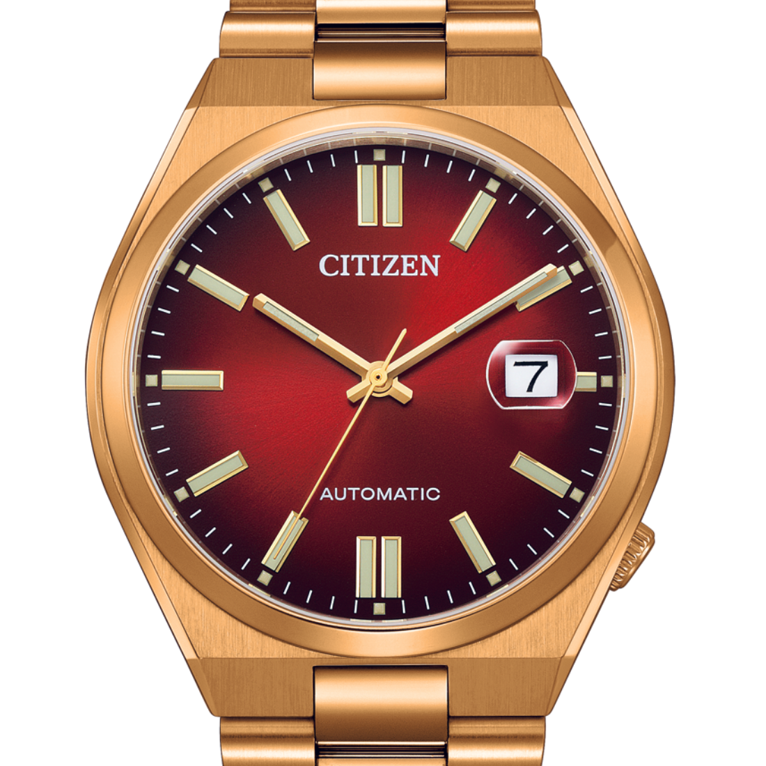 Citizen Automatic Tsuyosa NJ0153-82X Red Dial Casual Mens Watch - Skywatches